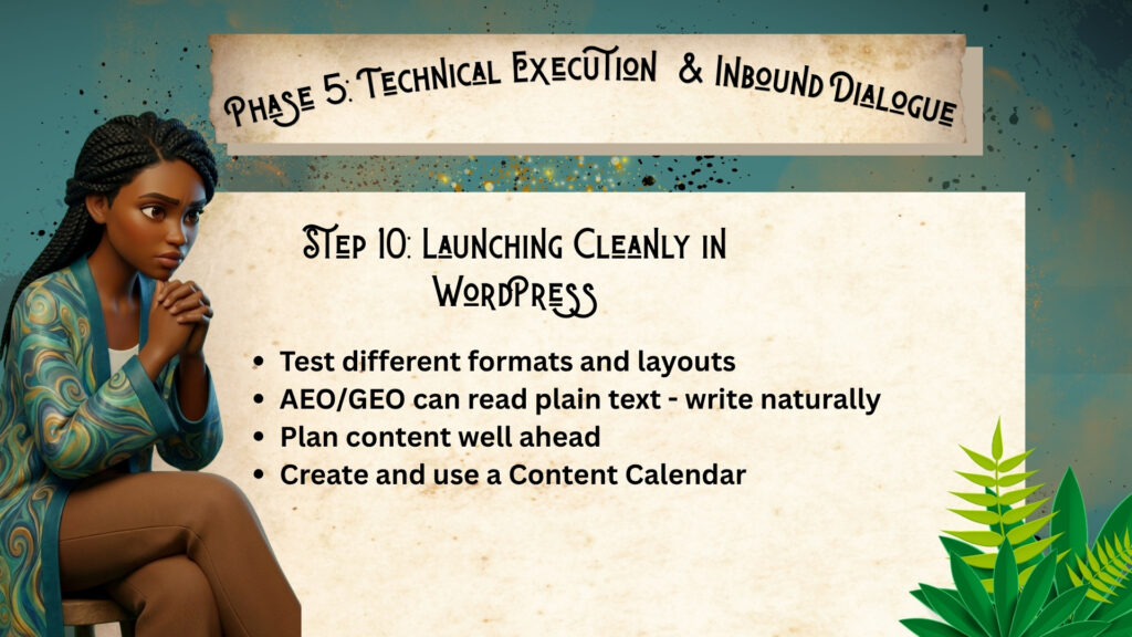 Technical writing,authorative writing, different layouts/formats for different purposes. Use a content calendar. 